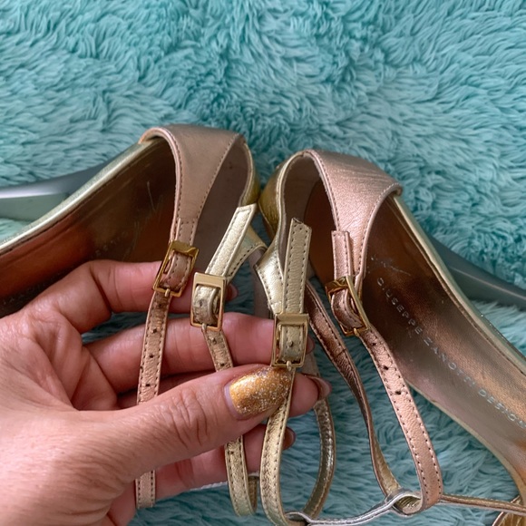 Giuseppe Zanetti Desigh metallic tricolor Heel sandals - Picture 6 of 13